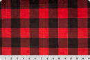 LUXE CUDDLE BUFFALO CHECK - SCARLET/BLACK